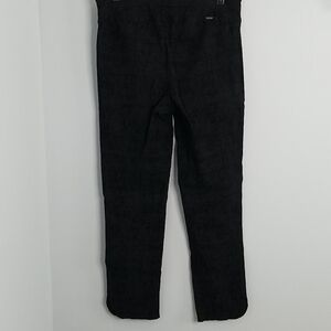 UP! Slimming Tummy Control Black & Gray Camo leggings /pants Curved Hem 12